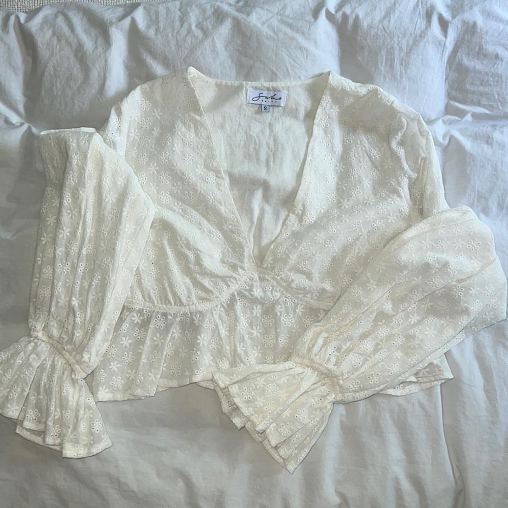 Eyelet White Top